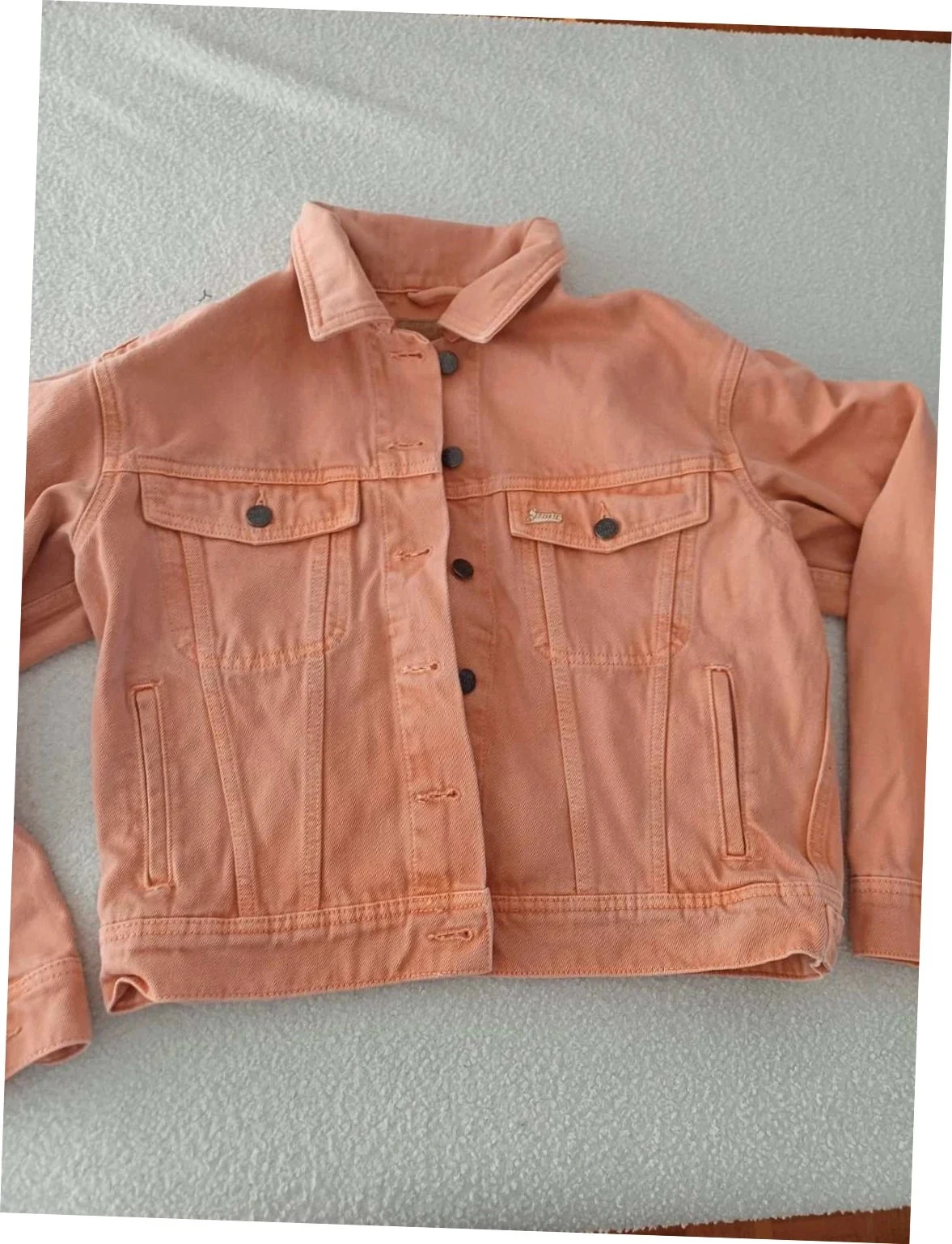 Chaqueta de mezclilla Superdry color pesca / coral pastel - T40 (L) – photo 3